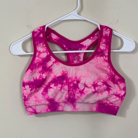 Ideology Pink Tie-Dye Sports Bra XL - Picture 1 of 5